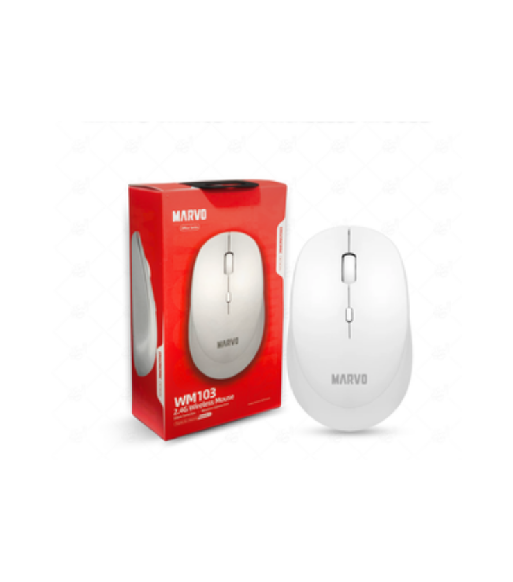 MARVO WM103 WHITE WIRELESS MOUSE