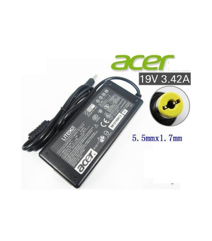 ACER YELLOW PIN 19V 3.42A POWER ADAPTER