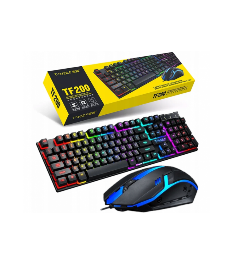 T-WOLF TF200 GAMING KEYBOARD AND MOUSE COMBO