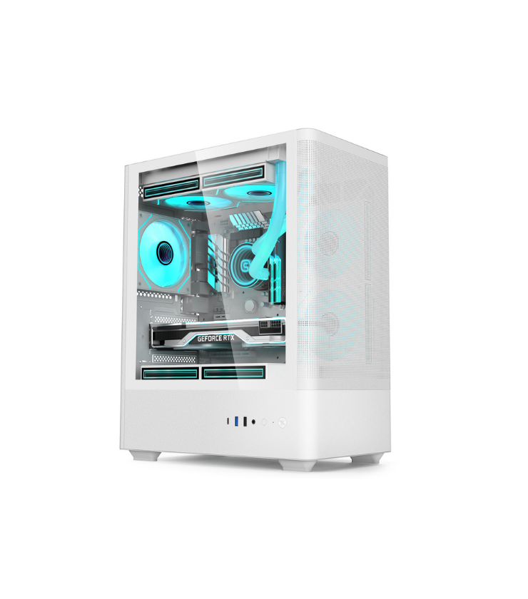 SOEYI U621 CURVE WHITE GAMING CASING