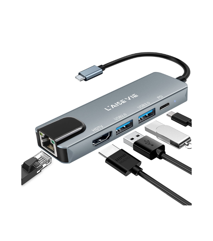 TYPE C TO HDTV 5 IN 1